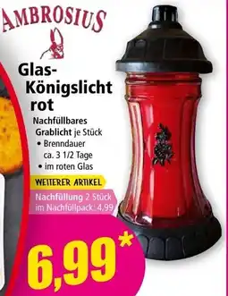 Norma AMBROSIUS Glas- Königslicht rot Angebot