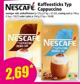 Norma NESCAFÉ Kaffeesticks Typ Cappuccino Angebot