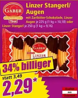 Norma Linzer Stangerl/ Augen Angebot
