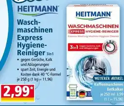 Norma HEITMANN Wasch- maschinen Express Hygiene- Reiniger 3in1 Angebot