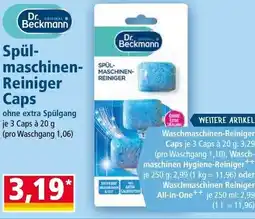 Norma Dr. ORIGINAL Beckmann Spül- maschinen- Reiniger Caps Angebot