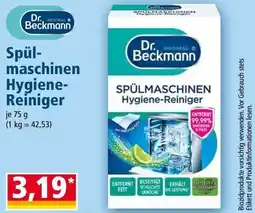 Norma Dr. ORIGINAL ® Beckmann Spül- maschinen Hygiene- Reiniger Angebot