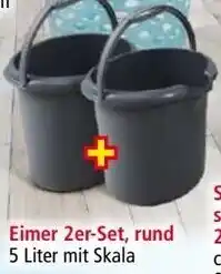 Norma TOPTEX Wäschehelfer aus robustem Kunststoff Eimer 2er-Set, rund Angebot