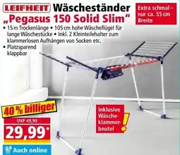 Norma LEIFHEIT Wäscheständer Pegasus 150 Solid Slim Angebot