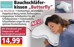 Norma ORTHO-Vital" Bauchschläfer- kissen,,Butterfly Angebot