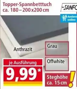 Norma DREAMTEX Bambus-Topper-/Bambus- Boxspringbett-Spannbett- tuch Angebot