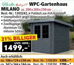 Norma WPC-Gartenhaus MILANO Angebot