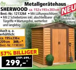 Norma GreenYard Metallgerätehaus SHERWOOD Angebot