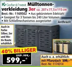 Norma Garten & Freizeit Mülltonnen- verkleidung 3er Angebot