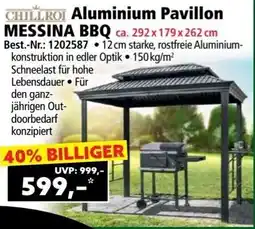 Norma CHILLROI Aluminium Pavillon MESSINA BBQ Angebot