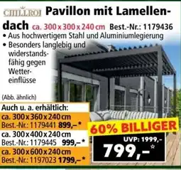 Norma CHILLROI Pavillon mit Lamellen- dach Angebot