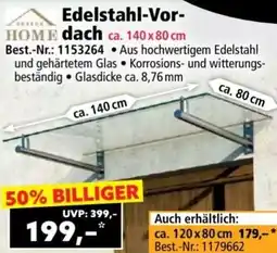 Norma Edelstahl-Vor- dach Angebot