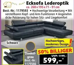 Norma Ecksofa Lederoptik Angebot