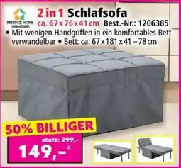 Norma 2 in 1 Schlafsofa Angebot