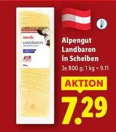 Lidl Alpengut Landbaron in Scheiben Angebot