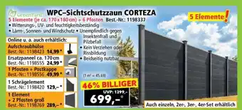 Norma WPC-Sichtschutzzaun CORTEZA Angebot