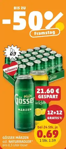 PENNY Gösser märzen od. naturradler Angebot