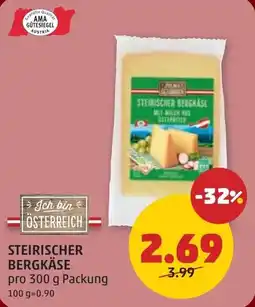 PENNY Steirischer bergkase Angebot
