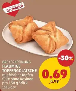 PENNY flaumige topfengolatsche Angebot