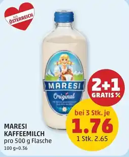 PENNY MARESI KAFFEEMILCH Angebot