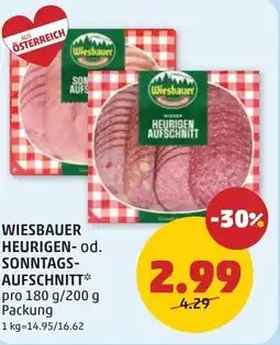 PENNY WIESBAUER HEURIGEN- od. SONNTAGS AUFSCHNITT Angebot