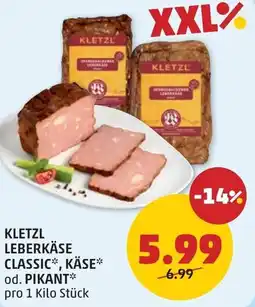 PENNY Kletzl leberkäse classic käse od. pikant Angebot