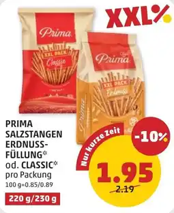 PENNY Prima salzstangen erdnuss füllung Angebot