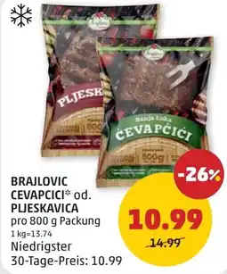 PENNY Brajlovic cevapcici od. pljeskavica Angebot