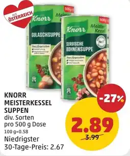 PENNY Knorr meisterkessel suppen Angebot
