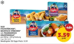 PENNY Iglo fischstäbchen backfisch stäbchen od. polardorsch knusperhülle Angebot