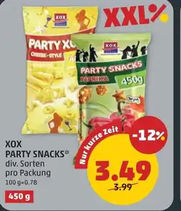 PENNY XOX PARTY SNACKS Angebot