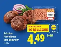 Lidl Frisches Faschiertes vom Schwein Angebot