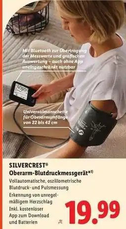 Lidl SILVERCREST Oberarm-Blutdruckmessgerät Angebot