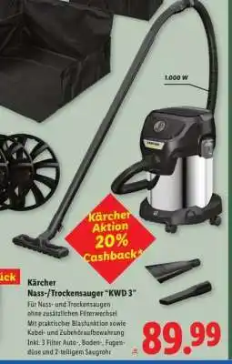 Lidl Kärcher Nass-/Trockensauger “KWD 3” Angebot