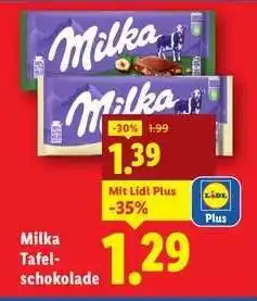 Lidl Milka Tafelschokolade Angebot