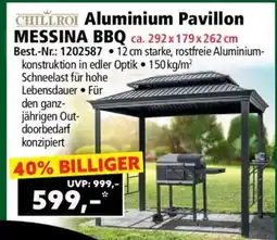 Norma Aluminium Pavillon MESSINA BBQ Angebot