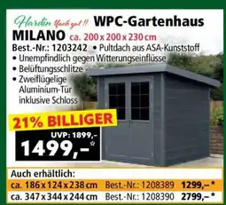 Norma WPC-Gartenhaus MILANO Angebot