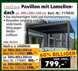 Norma Pavillon mit Lamellendach Angebot
