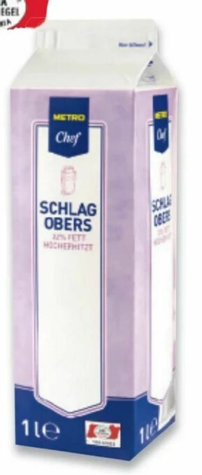 Metro Schlagobers Angebot