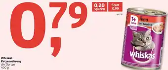 ADEG Whiskas Katzennahrung 400 g Angebot