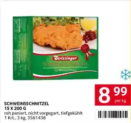 Transgourmet Schweinsschnitzel Angebot