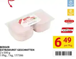 Transgourmet Berger extrawurst geschnitten Angebot