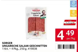 Transgourmet Sorger ungarische salami geschnitten Angebot