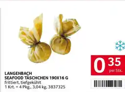 Transgourmet Langenbach seafood täschchen Angebot