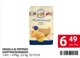 Transgourmet Semola di peppino hartweizengriess Angebot