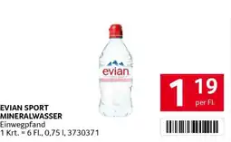 Transgourmet Evian sport mineralwasser Angebot