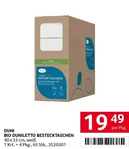 Transgourmet Duni bio duniletto bestecktaschen Angebot