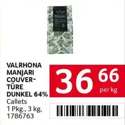 Transgourmet Valrhona manjari couver- türe dunkel Angebot