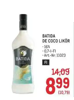 Metro Batida De Coco Likör Angebot