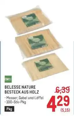 BELESSE NATURE BESTECK AUS HOLZ